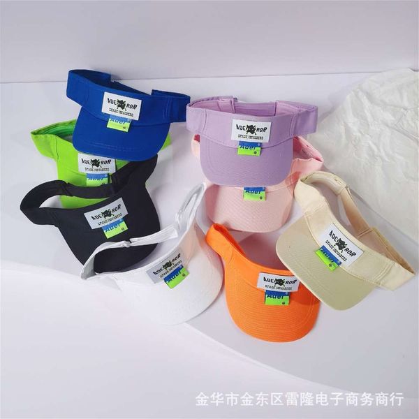 

summer academy style children's open baseball cap for boys and girls, Yellow