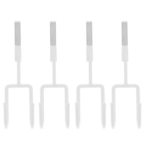 

hooks & rails 4pcs multi-functional door punch-wall hangers coat hanging