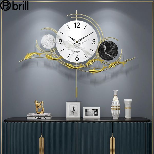 

wall clocks creative mute modern design large clock simple art pendulum luxury deco murale do pokoju home decor for living room
