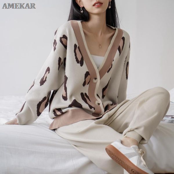 

women's two piece pants oversized women cardigan sweater tracksuits leopard knitted jumper suits + harem 2/two pieces sets outfits, White