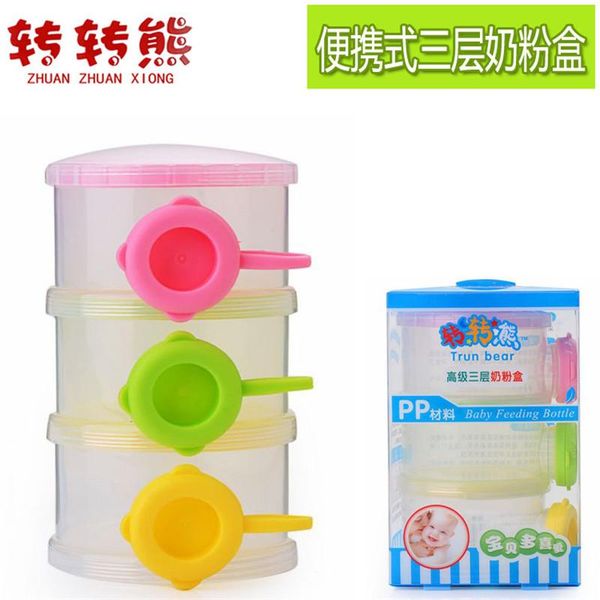 

pacifiers# portable three-layer milk powder box baby color drawer