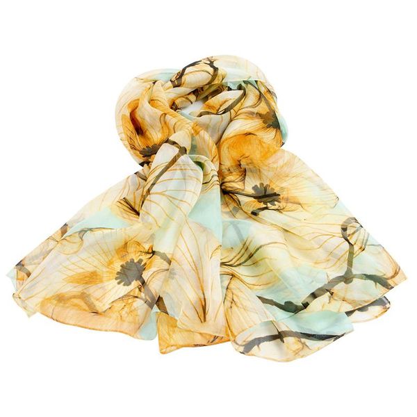 

scarves 100% pure silk scarf women chiffon pashmina female natural shawl long wrap luxury gift for lady office present flower hijab, Blue;gray