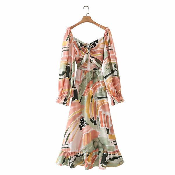 

casual dresses women's dress long sleeve and cleavage in v, sensual, flower print, short casual fashion id7l, Black;gray