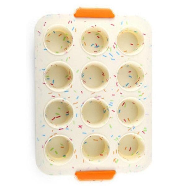 

other bakeware non stick 12 hole cake mold round flat bottom muffin cup baking tray household oven