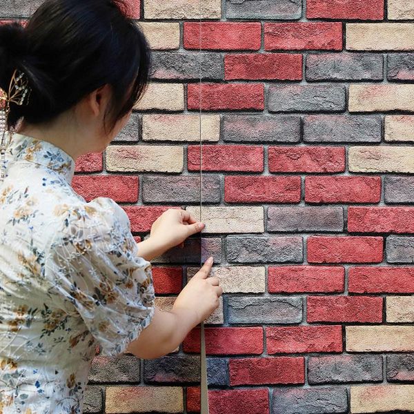 

wallpapers modern wallpaper moisture-proof self-adhesive home decoration 3d wall sickers fireproof decor