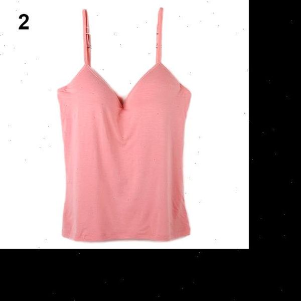 

fashion womens adjustable built in bra padded self mold bra tank tees camisole retail wholesale 5aux 7ebs, White