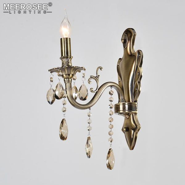 

wall lamp vintage crystal light fixture sconces for bedroom corridor aisle lustres bedside lighting fast
