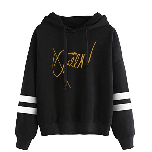 

men's hoodies & sweatshirts eva queen men women pocketless long sleeve sweatshirt harajuku street wear fashion clothes, Black