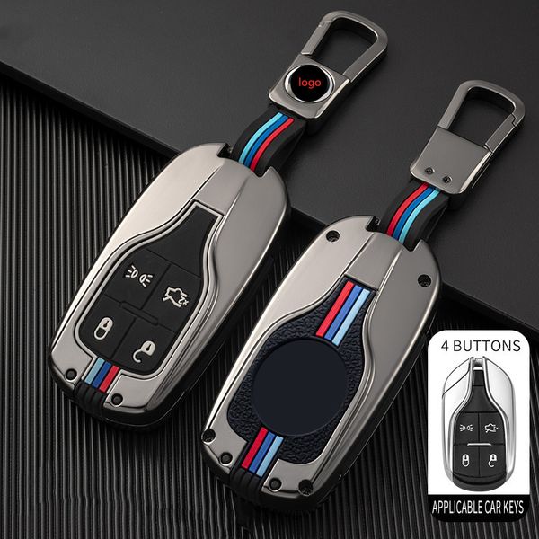 

car key case cover key bag for maserati ghibli levante quattroporte accessories car-styling holder shell keychain protection with logo