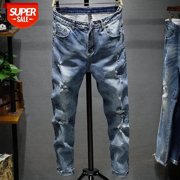 

Fake Designer Clothes Limited 2019 Men's Casual Pants Men Quality Autumn Denim Hip Hop Work Long Trousers Jeans Straight #Vq2o, Blue