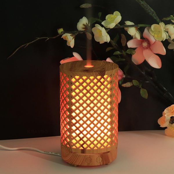 

100ml bamboo air humidifier essential oil diffuser aroma lamp aromatherapy electric aroma diffuser mist maker