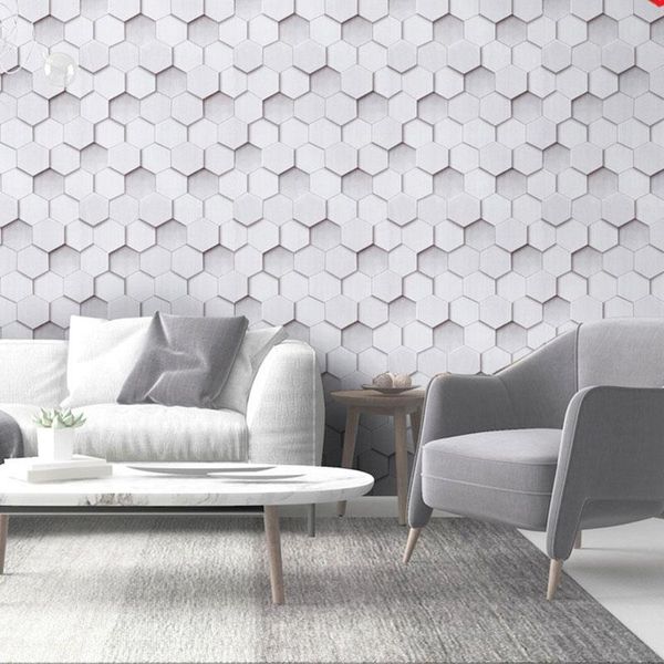 

wallpapers waterproof pvc self-adhesive wallpaper modern geometric hive decorative creative decoration wall stickers