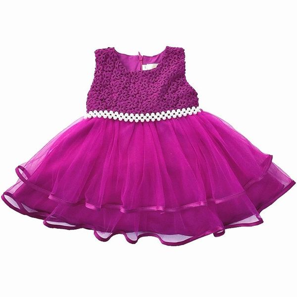 

girl's dresses flower girls children sleeveless beading glamours tulle fashion clothes, Red;yellow
