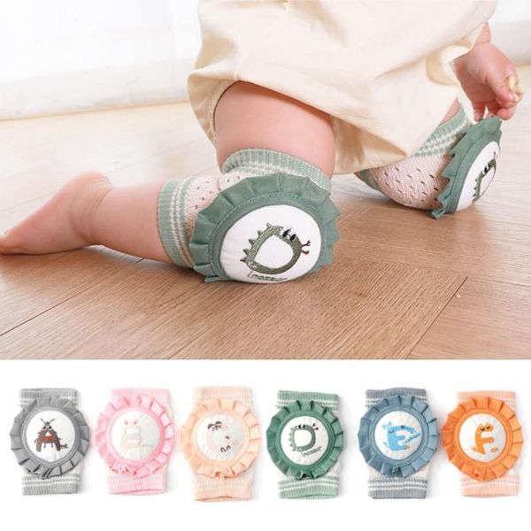 

kids non slip crawling elbow infants breathable toddlers baby accessories knee pads protector safety kneepad leg girls boys socks, Pink;yellow