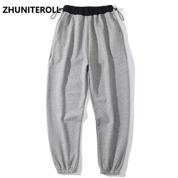 

men 2021 hip hip cargo pants streetwear retro vintage pants harajuku sweatpants fashion baggy joggers trousers cotton clothing, Black