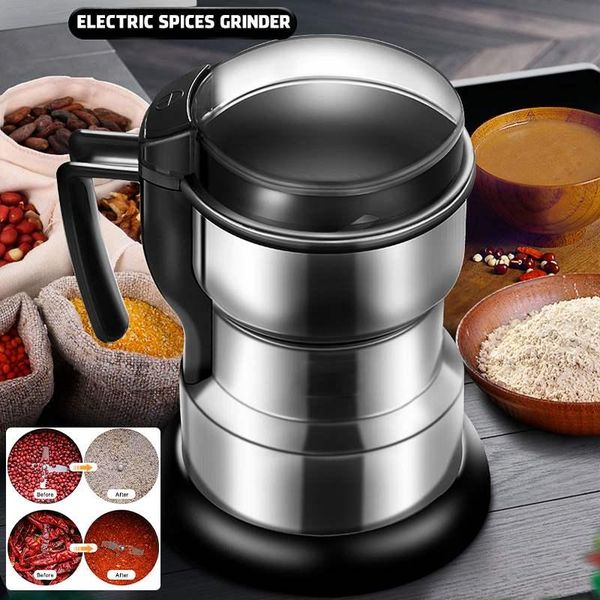 

electric coffee grinders 300w 220v grinder kitchen cereals nuts beans spices grain dry food machine multifunction
