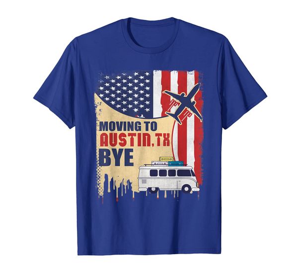 

moving to austin, texas usa t-shirt, White;black