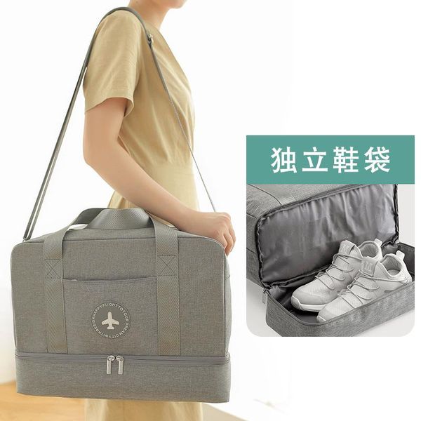 

storage bags travel bag large capacity wet-dry separation beach cationic waterproof swimming fitness with shoulder strap