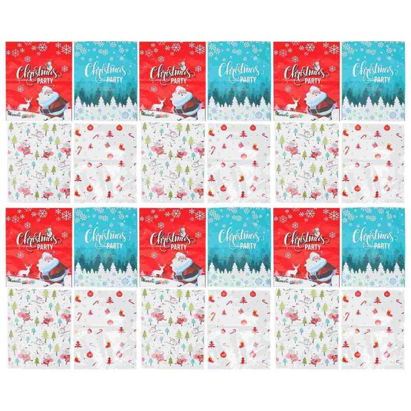 

gift wrap 12 pcs xmas wrapping bag candy pouch chocolate packing drawstring bags