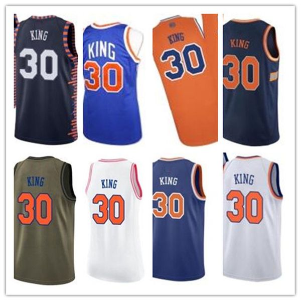 

custom knick leave name number 30 bernard king white black green brown basketball jersey men women youth jerseys, Black;red