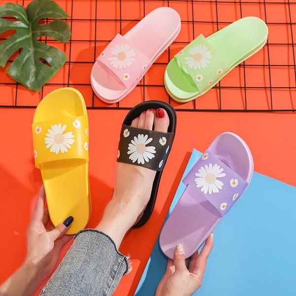 

slippers thick color matching women summer indoor couples home contrast men soft bottom plastic, Black