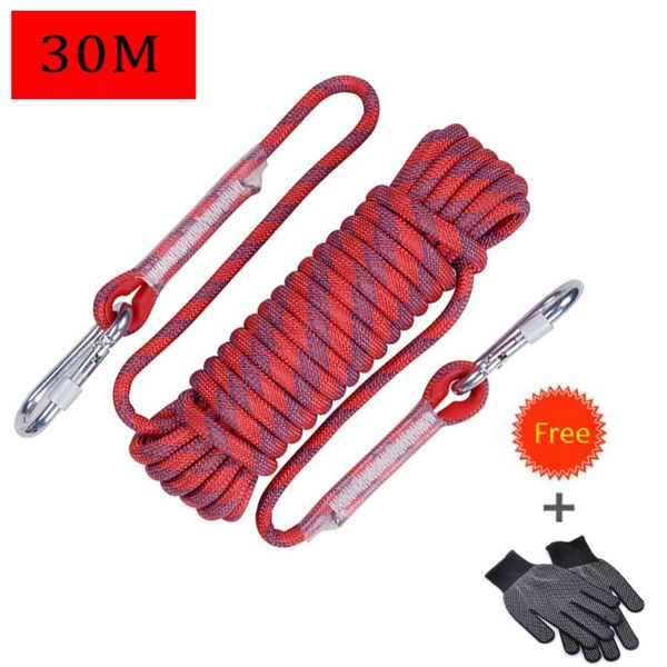 

30m tree rock climbing safety sling rappelling rope auxiliary cord high strength survival paracord safety rope cord string