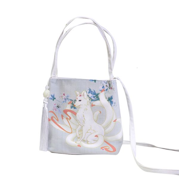 

hanfu chinese style bag female messenger single-shoulder all-match printed canvas fairy super good-looking