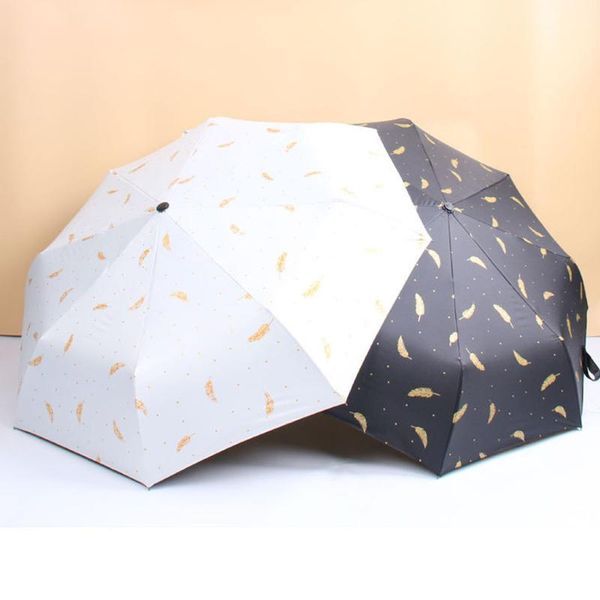 

umbrellas innovative feather umbrella black glue gilt anti ultraviolet umbrellaa738