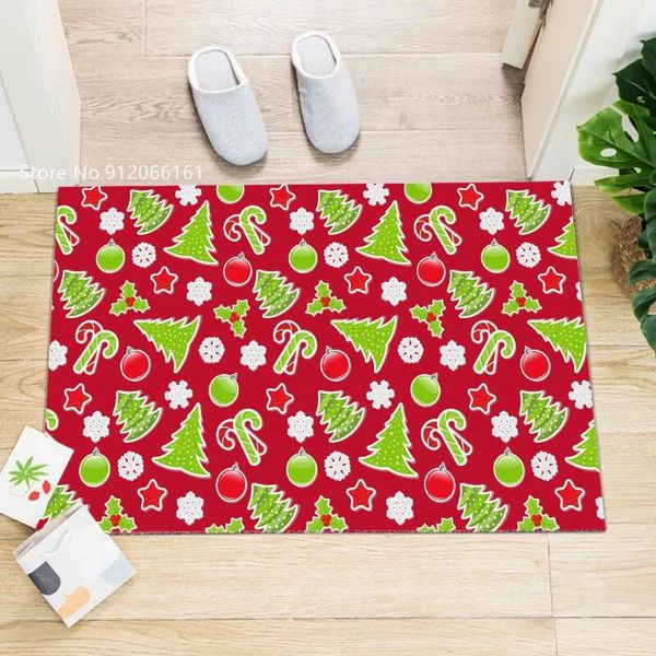 

carpets merry christmas entrance hallway welcome doormat happy year festival rectangle floor rugs bedroom kitchen door mat decor