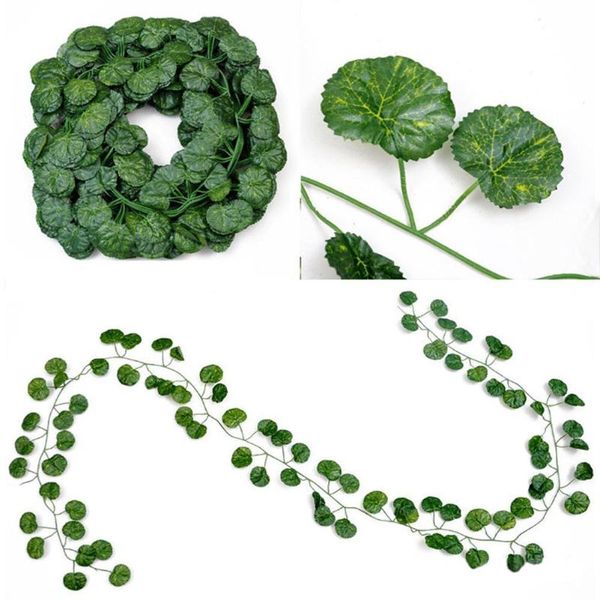 

12pcs artificial plants of vine false flowers ivy hanging garland for the wedding party home bar garden wall decoration outdoor