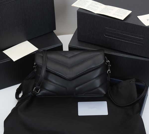 

designer lou purses totes handbags genuine leather women famous bags crossbody messenger chain loulou bag 20cm
