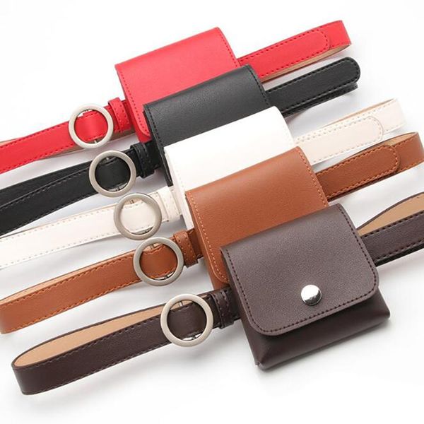 

women waist belts bags leather ladies waist pack women dress skirt decoration small fanny pack