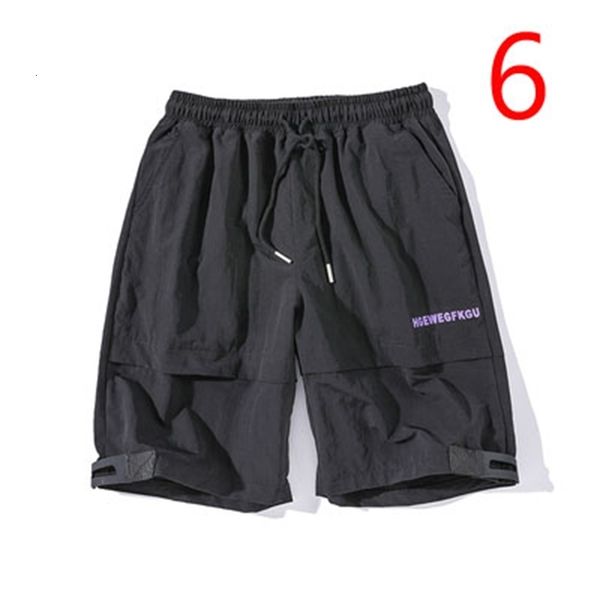 

new 2021 summer hole denim shorts men's five pants korean version of the trend loose 5 points thin section jr43, White;black