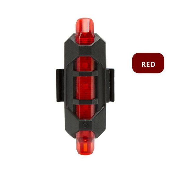 

bike lights safety warning light rear riding cycling mtb waterproof taillight 5 led usb rechargeable