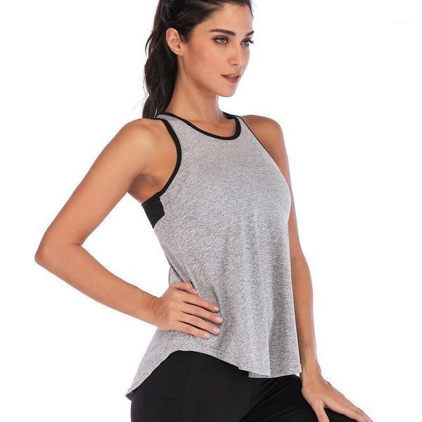 

yoga outfits spring and summer sports vest mesh breathable suit slim fitness female vital sportswear casual training workout loose1, White;red