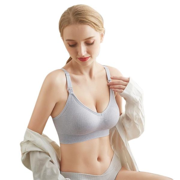 

large breast-feeding bra without steel ring sports bras sportswear accessories breast feeding bra, breast-feeding bra, White;black