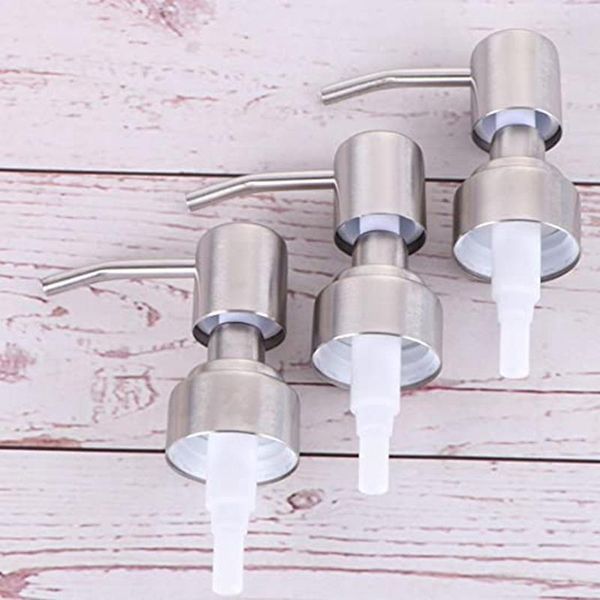 

liquid soap dispenser 3pcs lids pump mason jar lotion pumps (silver)