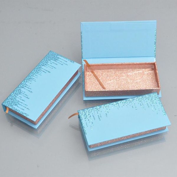 

gift wrap wholesale lash boxes packaging eyelash box custom mink eyelashes package magnetic rectangle blue storage cases bulk vendors