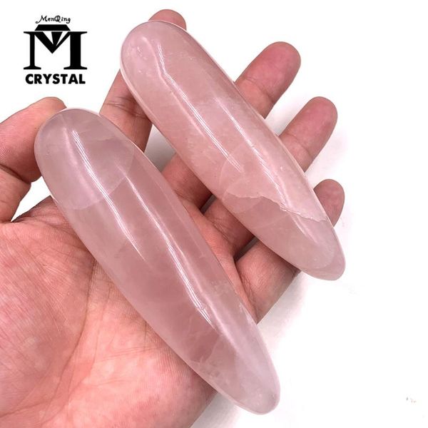 

natural pink crystal wand hand carved massage stick healing crystal gemstone yoni wand massage reiki stick for gifts