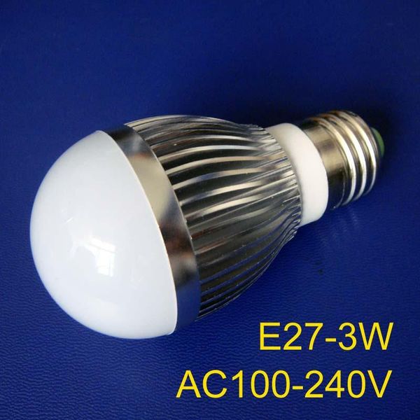 

bulbs 20pcs/lot 3w power e27 led bulbs, lamps, lights
