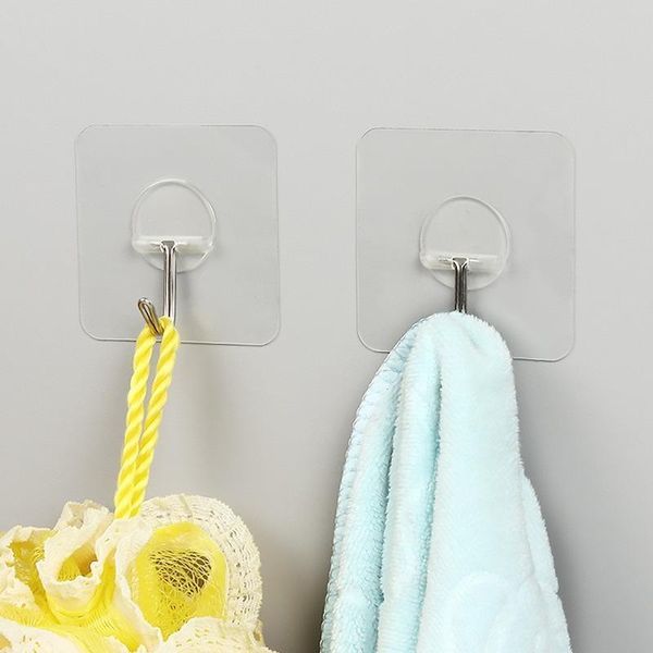 

hooks & rails towel wall hangers suction cup strong self adhesive heavy load rack kitchen bathroom transparent vacuum sucker