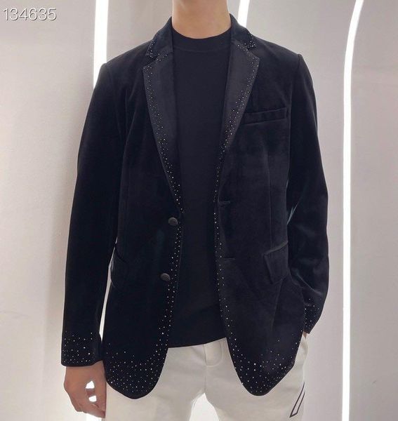 

men's suits & blazers zk587 fashion coats jackets 2021 runway luxury european design party style clothing, White;black