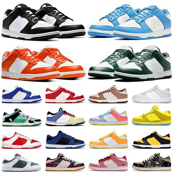 Uomo Donna Designer Scarpe Platform Sneakers Bianco Nero UNC Coast Green Glow Syracuse Purple Pulse Chunky Laser Orange Uomo Casual Jogging Walking