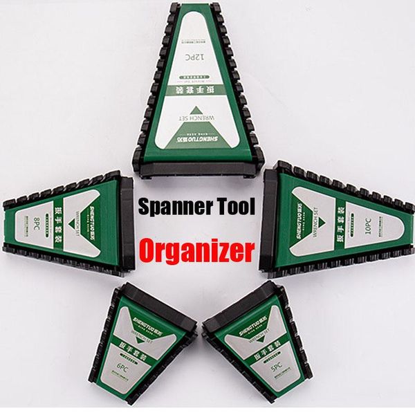 

tool organizers 1pcs 8/10/20 slot spanner organizer plastic rail tray wrench clip holder storage canvas tools bag garage wrenches keeper
