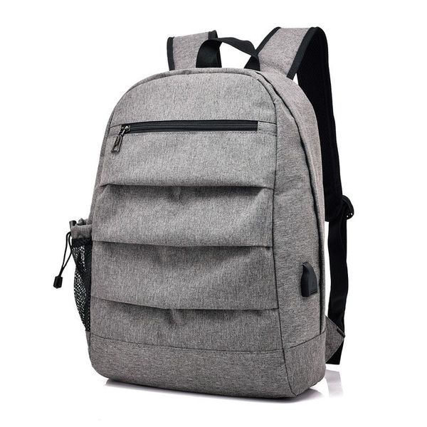 

backpack 2021 men oxford student with usb charg port travel bag