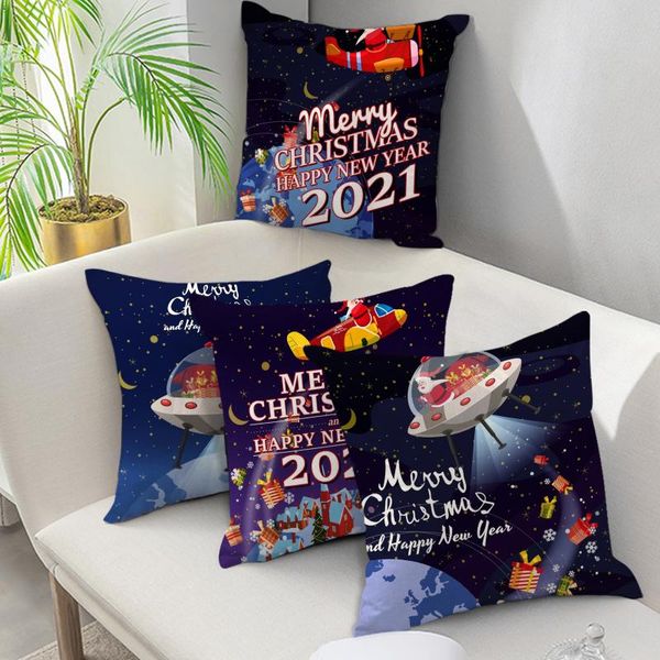 

cushion/decorative pillow 45x45 christmas rocket style short plush pillows cover sofa bed decorative case home winter