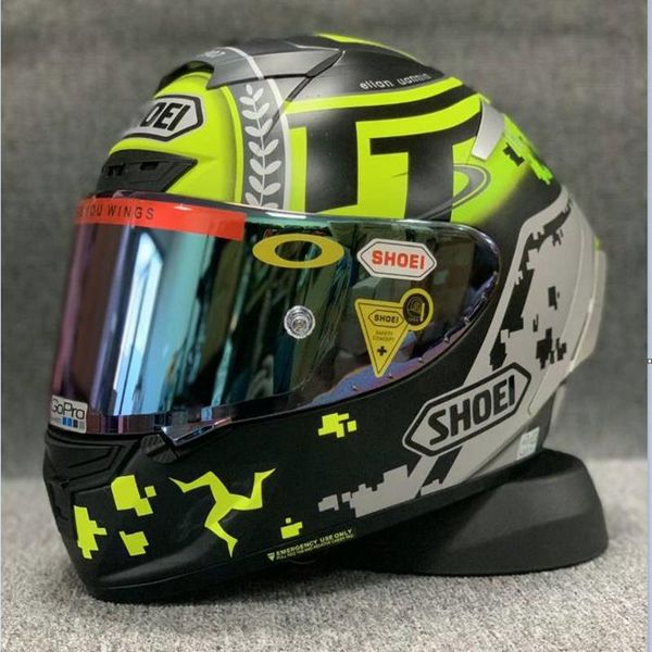 

motorcycle helmets arrival helmet x14 fluorescent green riding motocross racing motorbike men and women full face hat