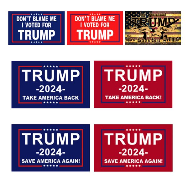 Não me culpe bandeira trump 2024 90x150cm 3x5 ft Take Save America Back Law e Order Banner