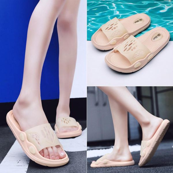 

slippers women fashion summer sandals 2021 woman open toe shoes colorful ladies beach flip flops slides womans, Black