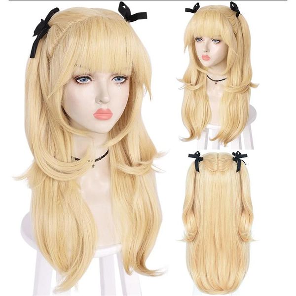 

synthetic wigs hairjoy hair blonde cosplay wig long wavy, Black
